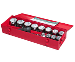 Набор головок торцевых 1" 36-65мм 6-ти гранных 16 предметов в металлическом кейсе JTC