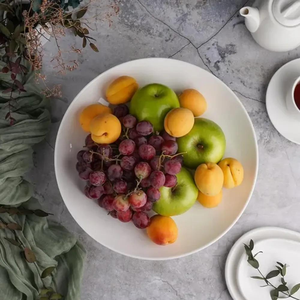Блюдо для фруктов 30 см h9 см белое фарфор P.L. Proff Cuisine [1]