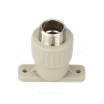 Угольник PP-R комбинированный серый Дн 25х3/4" НР с креплением VALFEX 10121125Г