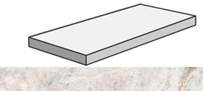 Угловая ступень SENSI GEMS ANG.TOP SX CRYSTAL RET левая (PF60005706)
