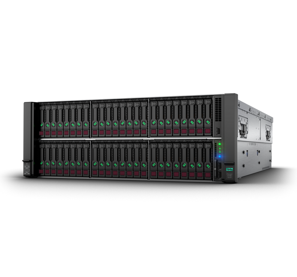 Стоечный сервер - HP Enterprise ProLiant DL580  Gen10, 4U, 8x 2.5“, 4x Xeon[8260] 24 Cores, 512Gb, P40459-B21