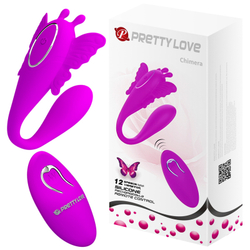 Pretty Love Chimera - Вибромассажер для пар с пультом ДУ