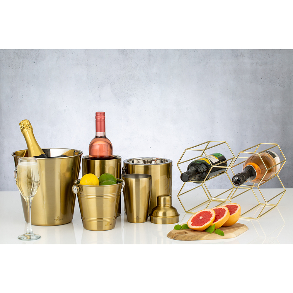 Ведерко для охлаждения вина barware 1,3 л золото