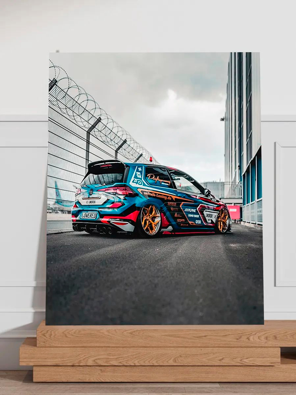 Картина "Volkswagen Golf VII", на стену 50х70см 1шт.