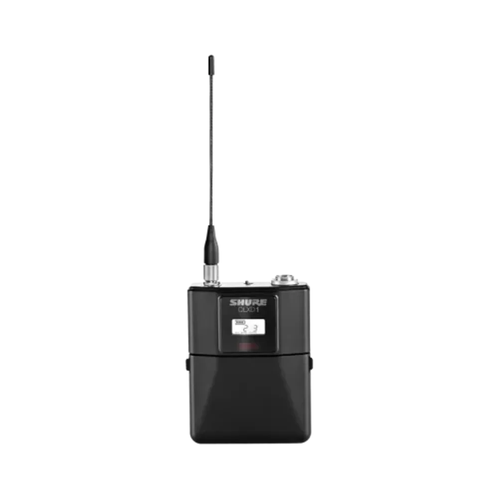 Shure QLXD1 — цифровой поясной передатчик (литой алюминий, 24 бит, AES-256)