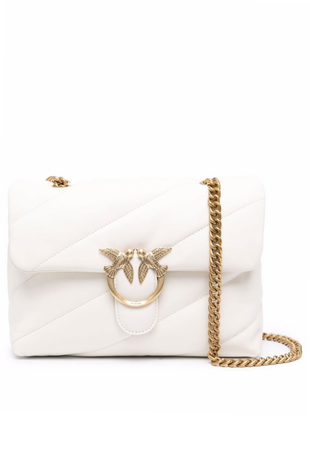 CLASSIC LOVE BAG PUFF MAXI QUILT – white gold