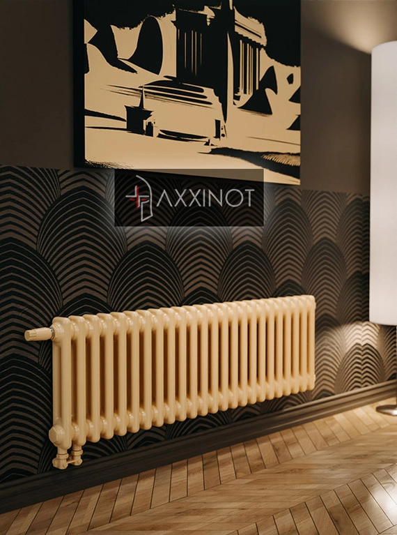 Axxinot Sentir 2037 - двухтрубный трубчатый радиатор высотой 370 мм, нижнее подключение с термовентилем