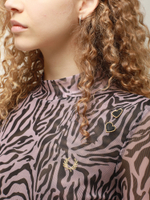 Платье Zebra Print Mesh