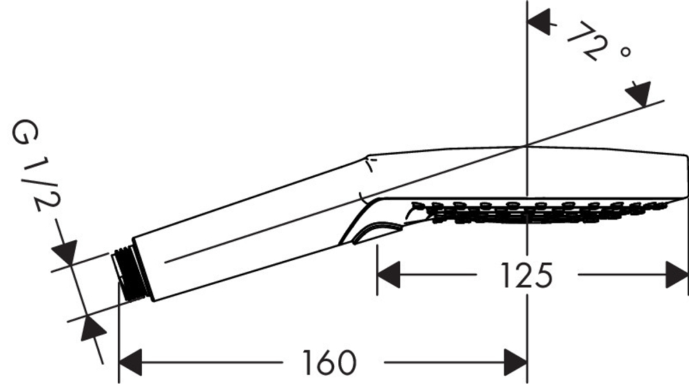 Ручной душ S120 3 jet 26530000 Raindance Select