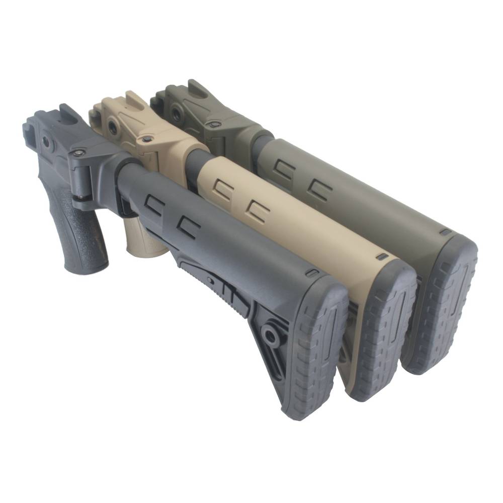 Складной приклад на Сайгу 410, DLG Tactical. Черный