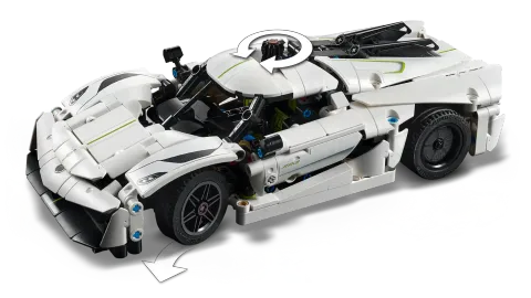 Конструктор LEGO Technic 42184 Гиперкар Koenigsegg Jesko Absolut Белый