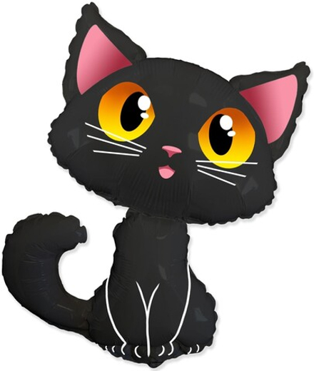 Шар Фигура Котенок черный