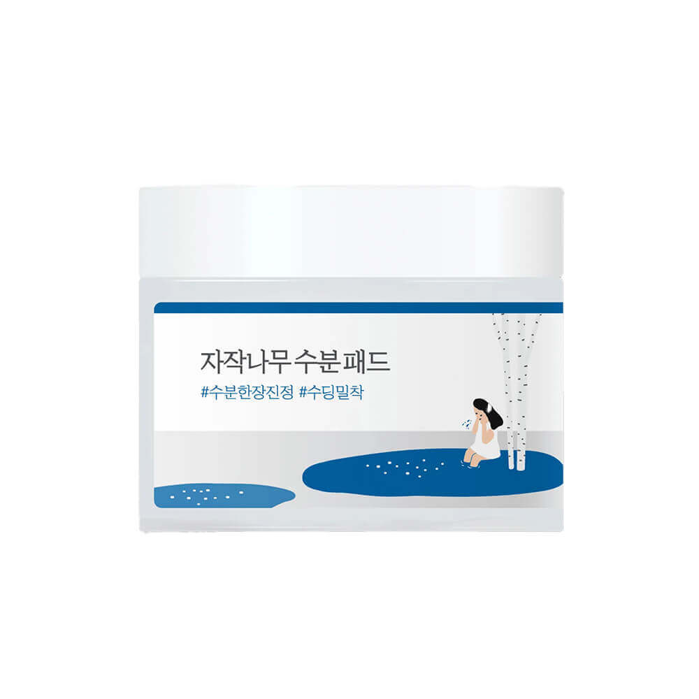 Успокаивающие пэды с берёзовым соком Round Lab Birch Juice Moisturizing Pad 80 шт