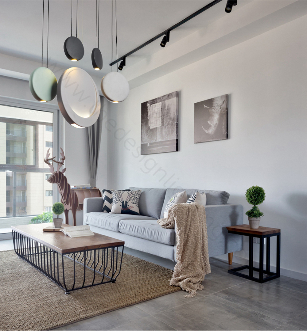 Pendant design lamp Cosmos by Vibia (3 lampshade )