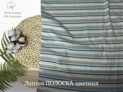 Лапша ПОЛОСКА цветная