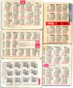 Набор из 5 переливных (стерео) Календариков . Мультфильмы СССР 1976, 1984, 1985, 1986 гг.