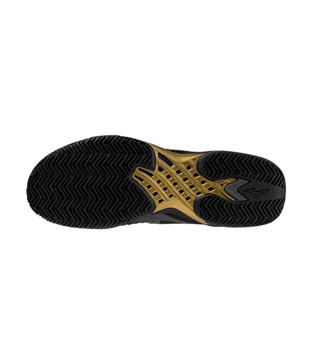 Mizuno Wave Exceed Tour 6 CC 10th Черные-золотые кроссовки