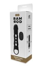 Черная насадка-удлинитель Vibrating Extender With Remote с вибрацией (Цвет: черный)