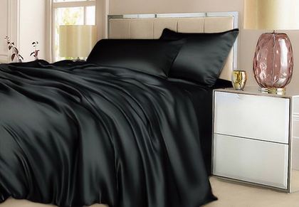 Постельное белье 2 спальное евро Luxe Dream Black