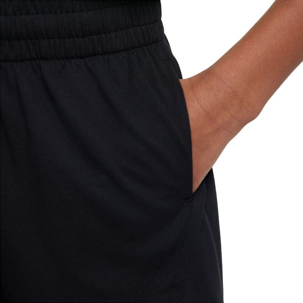Шорты для девочки теннисные Nike Dri-Fit Breezy High-Waisted Training Shorts - black/white