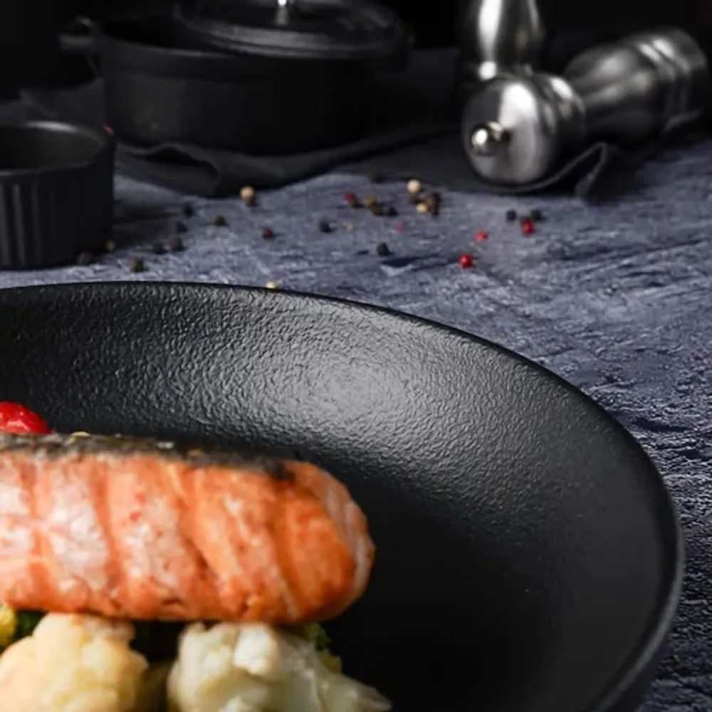 Салатник 900 мл d 23,5 см h4,5 см Smooth Black Raw Stellar P.L. Proff Cuisine [1]