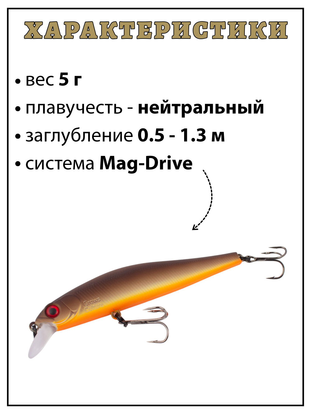 Воблер Минноу Rigge 70SP 70 мм 5 г цвет #37