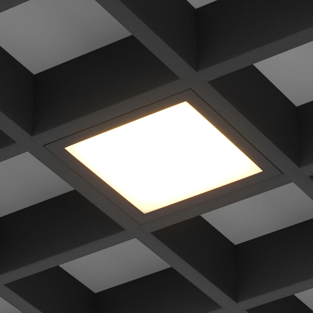 Светильник DL-GRIGLIATO-S190x190-24W Warm3000 (BK, 100 deg, 230) (Arlight, IP40 Металл, 5 лет) 045703