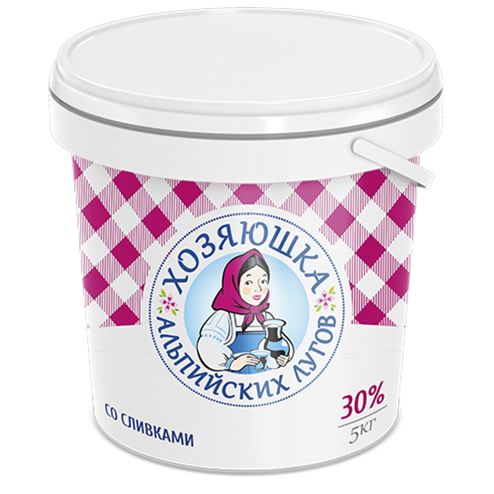 Сметанный продукт  Хозяюшка 30% ведро 0,8кг