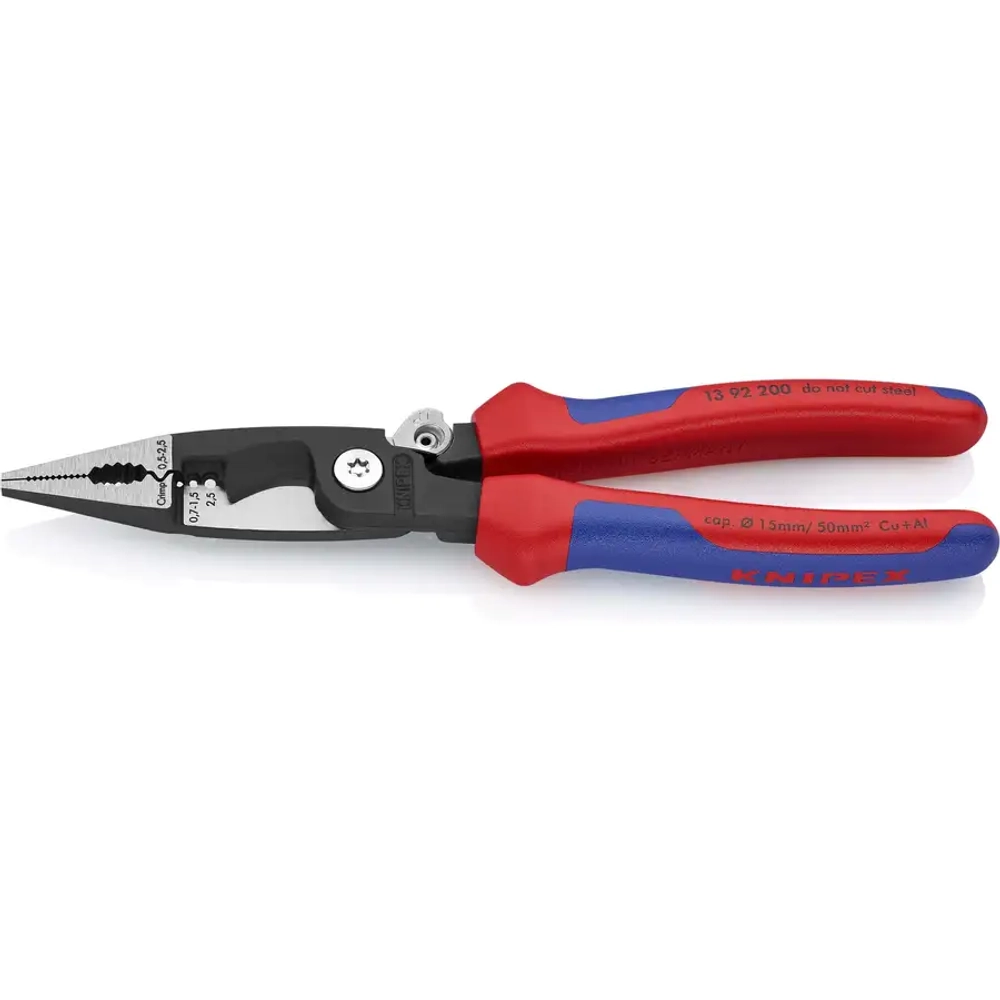 Электромонтажные клещи черненые 200 мм Knipex 13 92 200