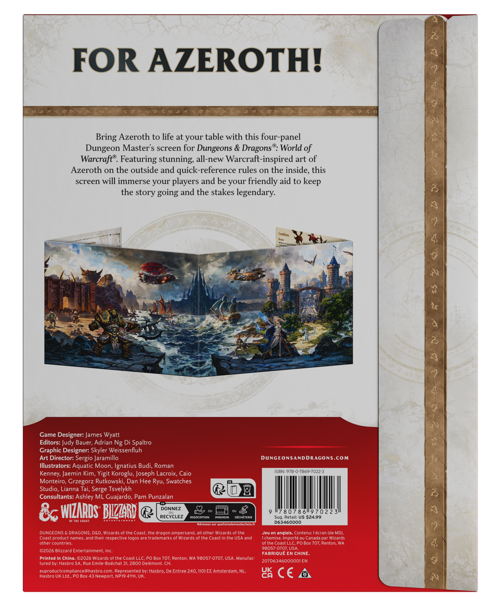 Dungeons & Dragons: World of Warcraft - Dungeon Master’s Screen
