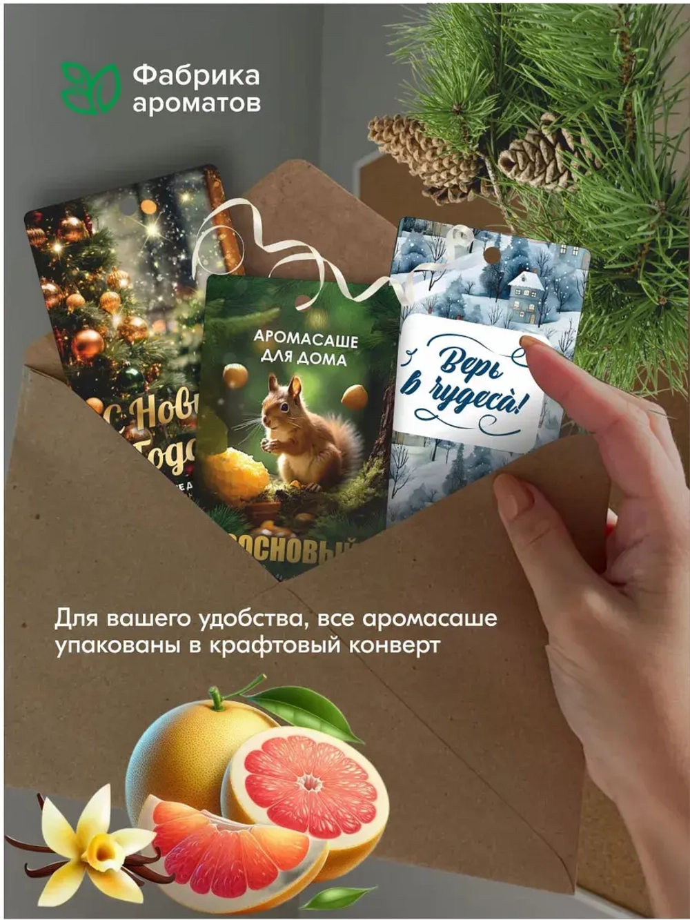 Набор саше для шкафа ароматических. Ароматизаторы