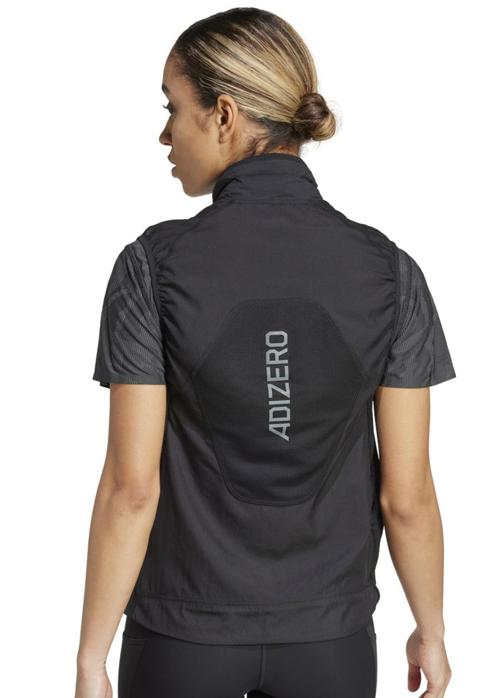 Женский теннисный жилет Adidas Adizero Running Padded - black