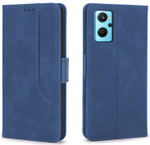 Стильный чехол-книжка из кожи для REALME 9i (не 5G!) / OPPO A96 с отделом для наличных, 3 слотами для карт и подставкой