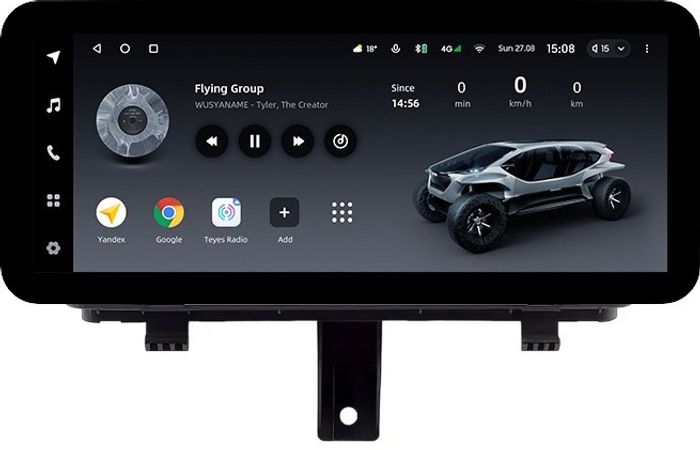 Магнитола для Audi Q3 2011-2019 - Teyes LUX ONE ROUND монитор 12.3" 2K QLED на Android 10, Быстрая, CarPlay, 4G SIM-слот