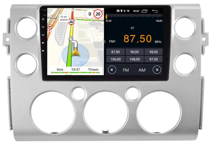Магнитола для Toyota FJ Cruiser 2005-2022 - Parafar PF412FHD на Android 13, CarPlay, 4G SIM-слот
