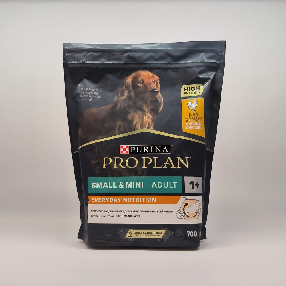 Сухой корм Курица для взрослых собак мелких пород, 700г ProPlan