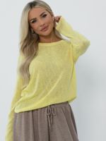 Лонгслив Тихая гавань (нежный желтый) Б16393-5М LT Collection