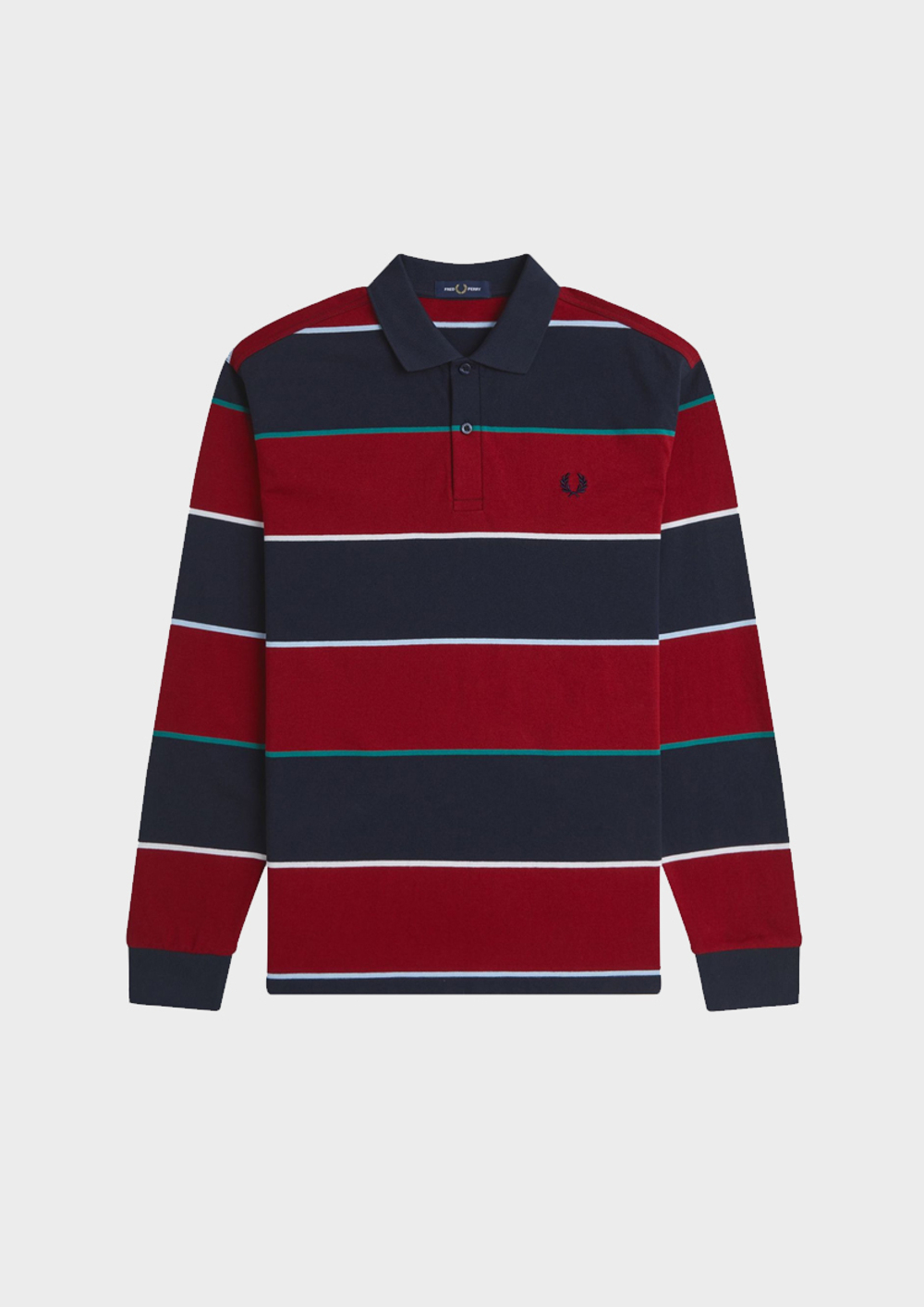 Джемпер-поло FRED PERRY Heavyweight Jersey Striped Polo Shirt