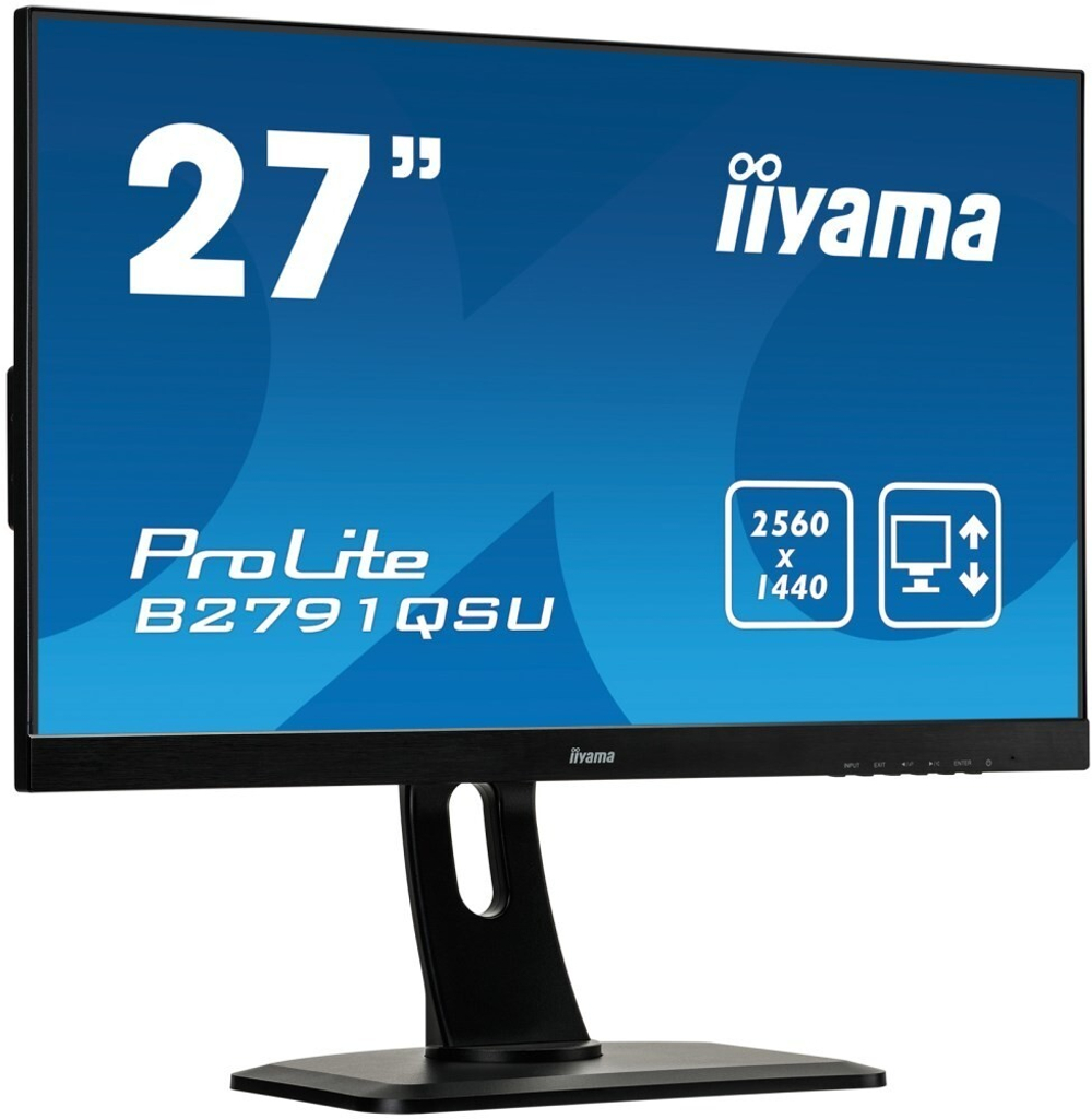 Монитор Iiyama 27;; ProLite B2791QSU-B1 2560x1440 TN WLED 75Гц 1ms DVI HDMI DisplayPort