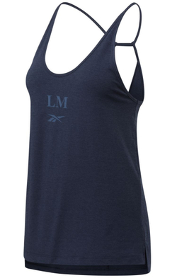 Женский топ теннисный Reebok Les Mills Mind Body Tank W - небесный