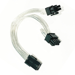 Переходник с 6pin на 8pin+8pin / 22см / Серебристый