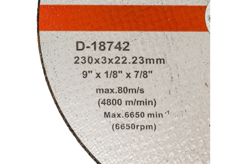 Отрезной диск Makita D-18742 по камню, 230×3×22,23 мм — комплект 5 шт.