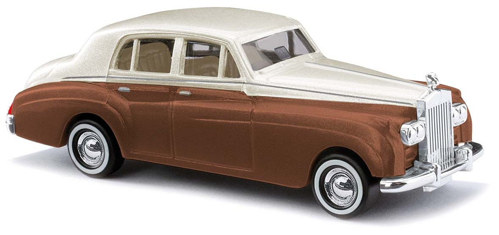Автомобиль Rolls Royce, серебряный/коричневый металлик  (H0)