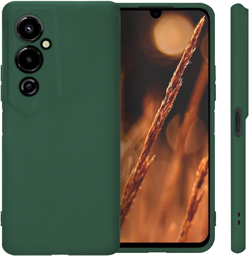 Мягкий Soft Touch чехол из силикона для TECNO POVA 4 PRO с бархатной подкладкой