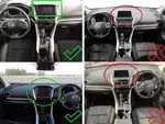 Магнитола для Mitsubishi Eclipse Cross (взамен 206х105мм ШГУ под козырьком) - Teyes CC4 монитор 9.2" 2K QLED на Android 14, Быстрейшая, Snapdragon 680, DSP, CarPlay, 4G SIM-слот