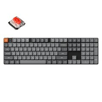 Беспроводная механическая ультратонкая клавиатура QMK Keychron K5 Max, 108 клавиш, Hot Swap, RGB-подсветка, Gateron Red Switch (K5M-H1-RU)