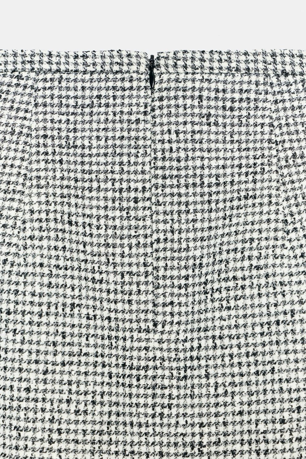 ZARA ЮБКА МИДИ В СОЧЕТАНИИ С КРУЖЕВОМ, БЕЛЫЙ/ЧЕРНЫЙ