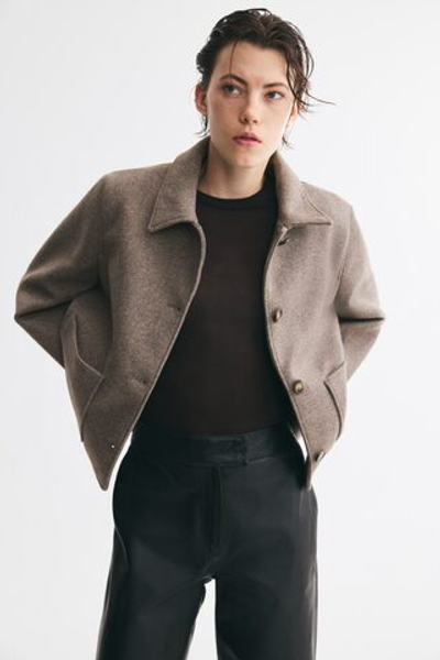 Короткая куртка из войлока - H&M
