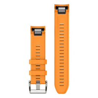 Ремешок силиконовый Garmin Silicone Rubber Strap Spark Orange 22 мм