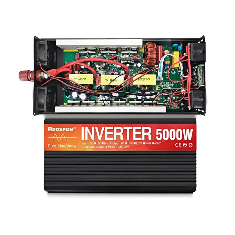 Инвертор 24V-220V 5000W черный RDDSPON